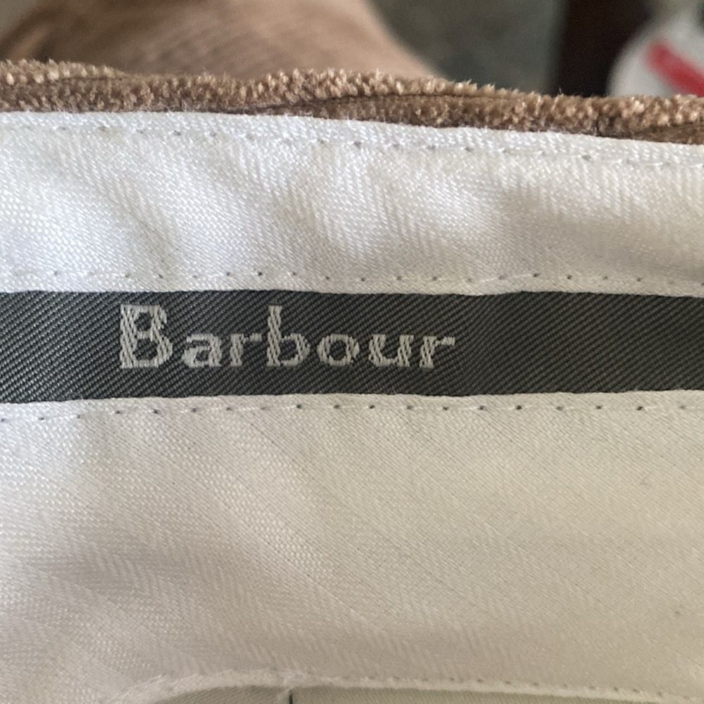 Vintage Barbour Men’s 38 Striped Corduroy Pants Button Zipper Closure Cotton - Picture 8 of 8
